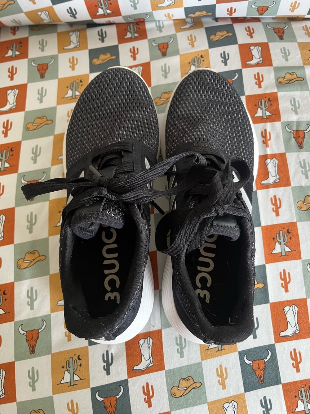 adidas Black and White Bounce Women's Sneakers
